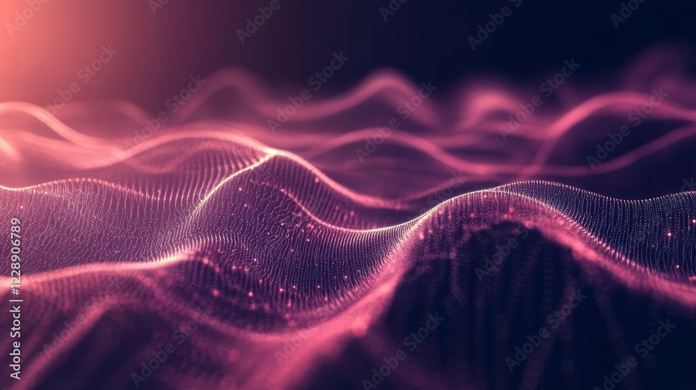 Wall mural abstract vector background with futuristic technology, data communication, and digital science conce