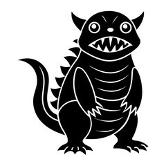 chompagator silhouette vector illustration 