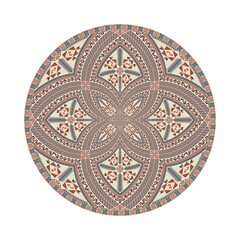 Circular pattern in traditional Palestinian style, vector design element