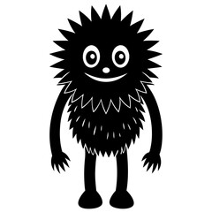 fuzzelon silhouette vector illustration
