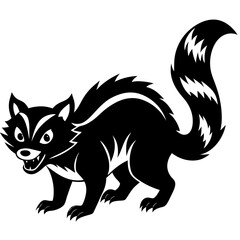 squonkape silhouette vector illustration