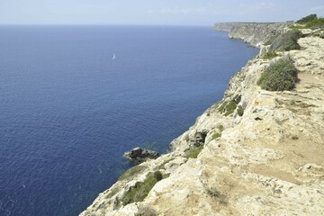 Cliff, Cap Blanc, Majorca, Balearic Islands, Spain, Europe
