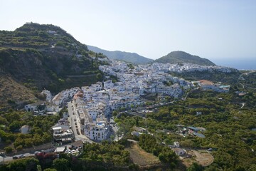 White villages, Frigiliana, Costa del Sol, Andalucia, Spain, Europe