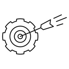 Effective icon on white background