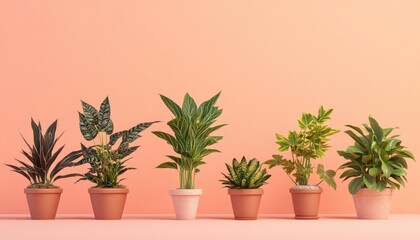 Fototapeta premium Indoor Plants: A Potted Paradise