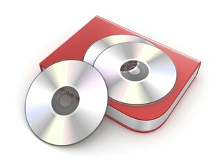 Cd or Dvd Box, This is a computer generated and 3d rendered picture