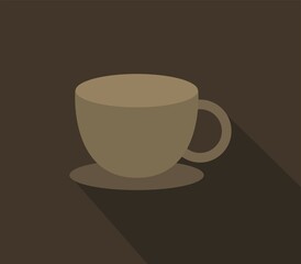Coffee icon illustrated in vector on white background