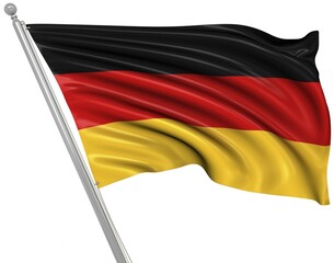Flag of Germany, 3d rendered image