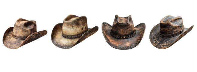 Vintage style hat isolated on transparent background