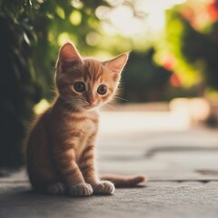 cat in the garden