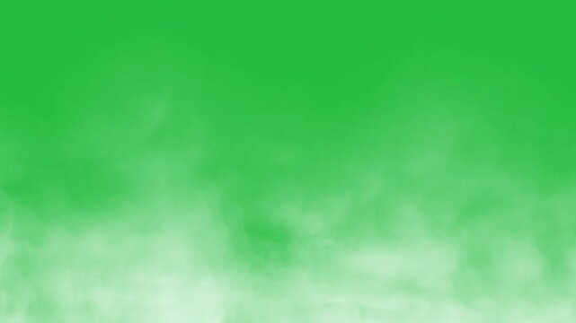 White smoke isolated on green screen chroma key  alpha channel background