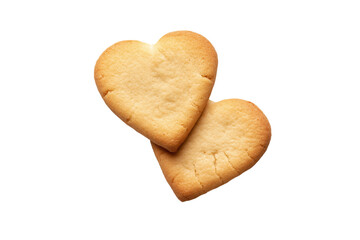 Obraz premium heart shaped cookie isolated on transparent background Generative Ai.