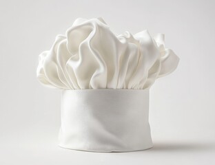 White chef hat on white background. (1)