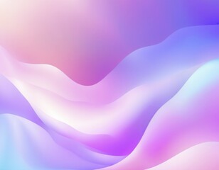 Fototapeta premium Abstract artwork featuring wavy lines with a pastel gradient of pink, blue, and purple, AI generated