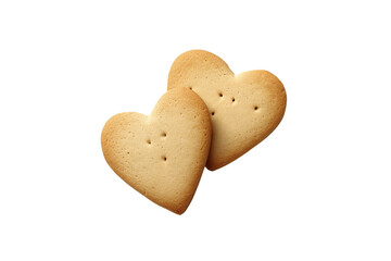 Obraz premium heart shaped cookie isolated on transparent background Generative Ai.