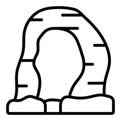 Arches line icon