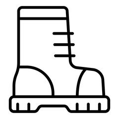 Hiking Boots line icon