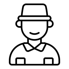 Park Ranger line icon