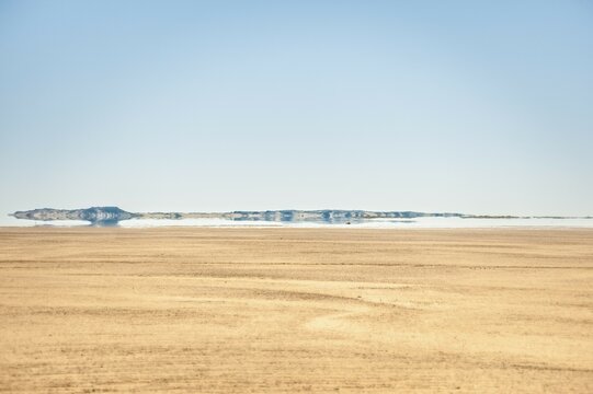 Mirage in the desert, near Aswan and Abu Simbel, Egypt, Africa