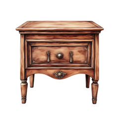 Antique Wooden Chest Showcasing Ornate Brass Handles and Decorative Element