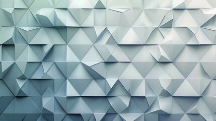 Teal geometric polygonal paper art texture forming a 3D abstract wall, ai generated, AI generated