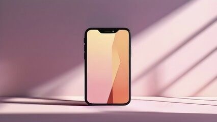 Abstract illustration wallpaper symbolizing the essence of mobile working, AI generated