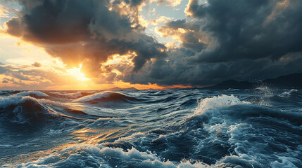 storm over the ocean