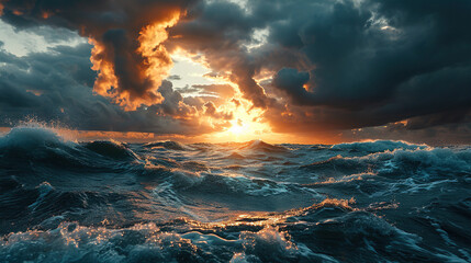 storm over the ocean