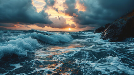 storm over the ocean