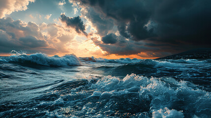 storm over the ocean