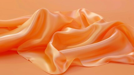 Obraz premium Dynamic orange abstract background showcasing fluid shapes and patterns for contemporary design