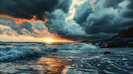 storm over the ocean