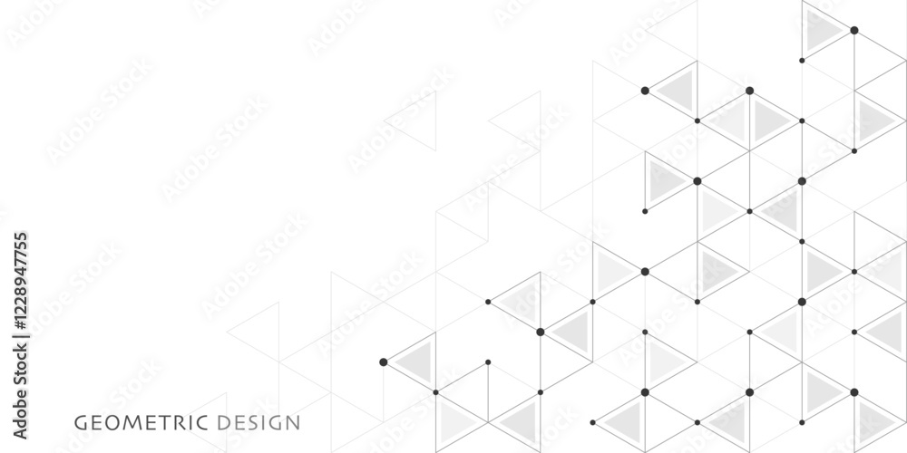 Poster Abstract vector background with a geometric pattern of triangle shapes. Graphic design element 