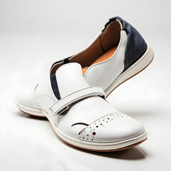 Sophisticated Style: Male Fashion Shoes Isolated on a White Background"