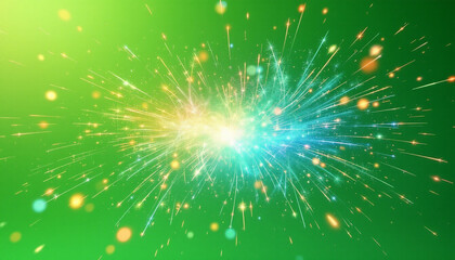 Fototapeta premium Sparkling Celebration: A Festive Burst of Light and Color