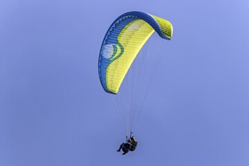Paragliding, tandem flight, Oberstdorf, Oberallgäu, Allgäu, Bavaria, Germany, Europe
