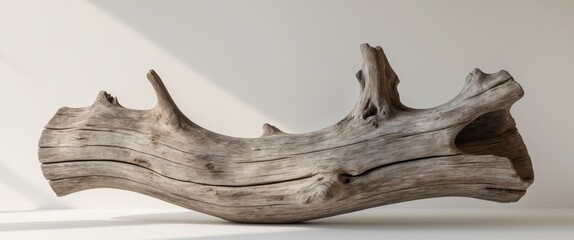 Decorative Driftwood Piece with Weathered Look.