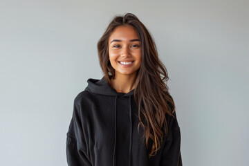 Obraz premium A typical young teen with a simple look, unremarkable and blending into the background effortlessly.
