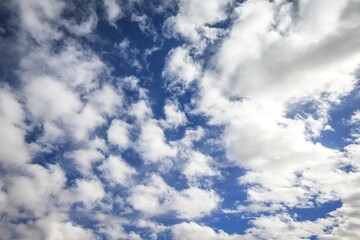 Blue, cloudy sky, nice weather, USA, North America