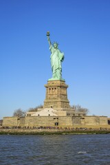 Fototapeta premium Statue of Liberty, Lady Liberty, Liberty Island, Statue of Liberty National Monument, New York City, New York, USA, North America