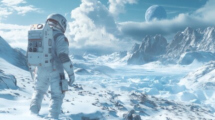 Astronaut in cosmos
