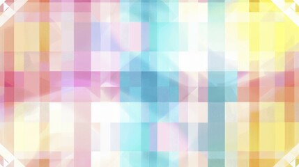 Soft pastel geometric squares with a light gradient, ai generated, AI generated