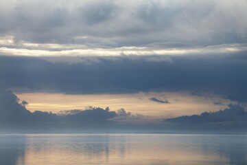 Atmospheric light in the Wadden Sea National Park, UNESCO World Heritage Site, Sylt, North Frisian Island, North Frisia, Schleswig-Holstein, Germany, Europe
