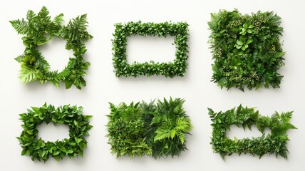 Set of colorful abstract geometric shapes for modern design and creative projects.