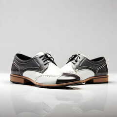 Sophisticated Style: Male Fashion Shoes Isolated on a White Background"