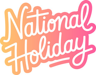 Fototapeta premium National Holiday.
