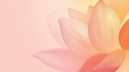 Soft pink lotus petals on a pastel background.