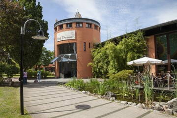 Bali Therme thermal baths, Bad Oeynhausen, Weser Uplands, North Rhine-Westphalia, Germany, Europe