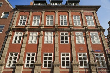 Facade, Königlich Preussisches Hauptsteueramt und Staatshochbauamt, 1574, Lünertorstrasse, Lüneburg, Lower Saxony, Germany, Europe