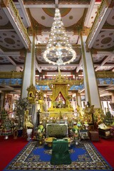 Wat Nong Waeng Temple, altar in the nine-story stupa Phra Mahathat Kaen Kakhon, Khon Kaen, Isan,...